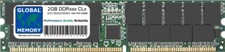 2GB DDR 266/333/400MHz 184-PIN ECC Enregistré Rdimm Serveur / Station Mémoire