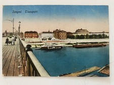 Szeged ( Hongrie ) Tiszapart - Rive de la rivière Tisza . Datée de 1929