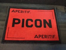 Ancien Tapis De Jeu De Cartes Publicitaire APÉRITIF PICON Excellent État 60x45cm
