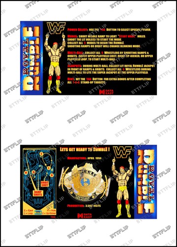 Data east royal - rumble, wwf