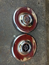 2 enjoliveur roue chrome Opel Diplomate Admiral Kapitan Commodore en l'état