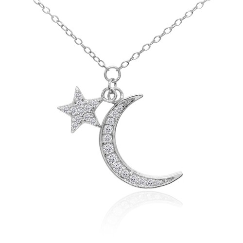 Poli lune étoile zircone - poli,