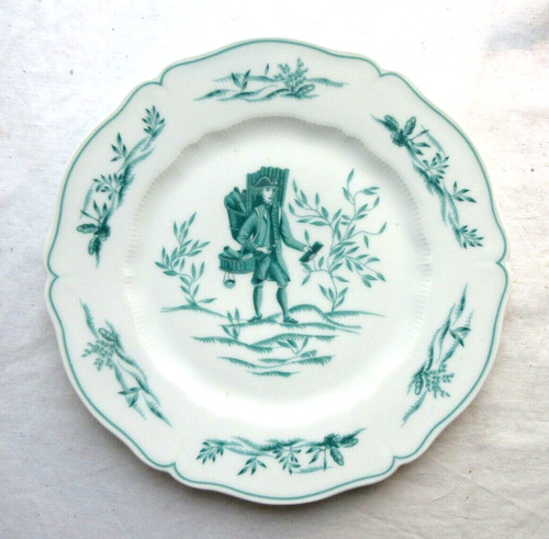 Assiette porcelaine signée