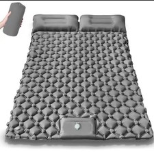 Matelas Gonflable 2 Place De Couchage Ultra léger Pliant Camping Voiture 190x120