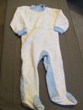 pyjama éponge Bébé  blanc