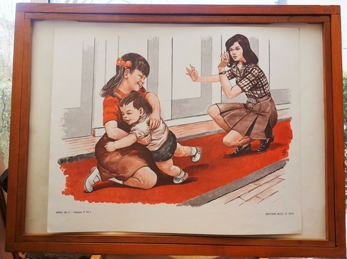 Ancienne affiche scolaire mdi - affiche,