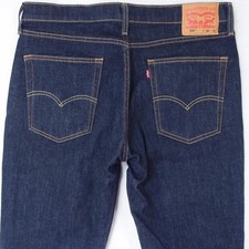 Hommes Levi's 514 SLIM STRAIGHT Ajusté Élasthanne Bleu Jeans W36 L34