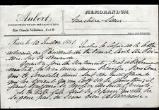 PARIS (X°) MACHINES à VAPEUR & CHAUDIERES "A. AUBERT Constructeur" en 1891