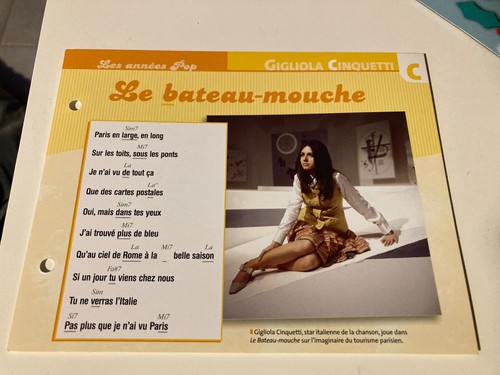 Carte fiche plaisir - de, chanter