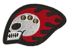 ECUSSON patche BIKER SKULL thermocollable patch DIY transfert brodé 