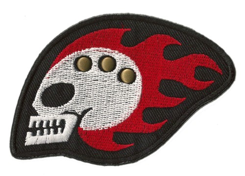 Ecusson patche biker skull - biker,