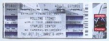 Billet concert ticket stub THE
