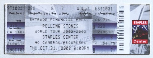Billet concert ticket stub - , the