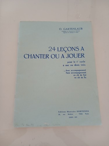 Partition méthode solfège - /,