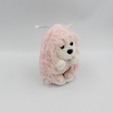 Doudou hérisson rose blanc