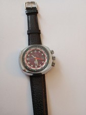 RARE ET BELLE MONTRE MÉCANIQUE MONNERET  MOTO 17 R. PILOTE DE FRANÇAIS DE RENOM.