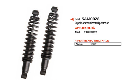 Paire amortisseurs suspensions - paire,
