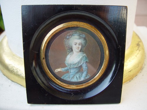 Ancienne miniature portrait - , de