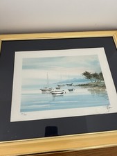 LITHOGRAPHIE STÉPHANE LAURO BORD DE MER 164/250 