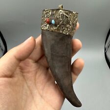 Pendentif ancien en corne de