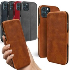 Téléphone Portable Pochette de Protection Livre Coque Clapet Étui Portefeuille