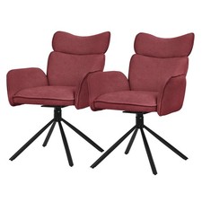 Lot de 2 chaises pivotantes à