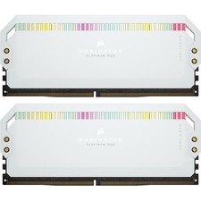 32GB Corsair Dominator Platinum RGB DDR5 5200MHz CL40 Dual Channel  2x16GB Blanc