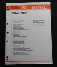 Catalogue De Pièces D'Origine STIHL 048 Pour Tronçonneuse