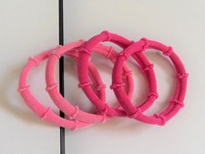 ? 4 Elastiques Rose Clair et Rose Fuschia- Neuf