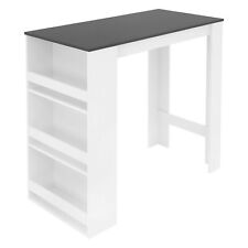 Table de bar blanc/anthracite