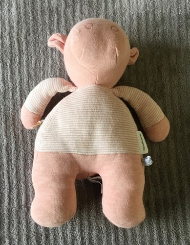 Peluche doudou vache rose - peluche,