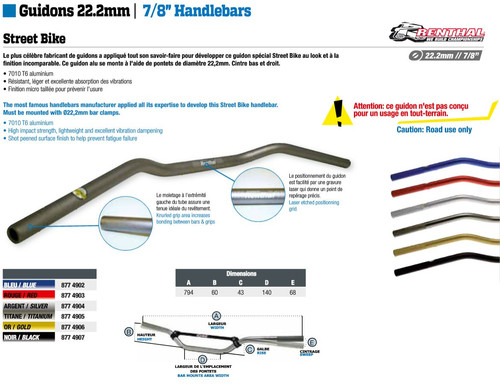 Guidon moto street bike - moto,