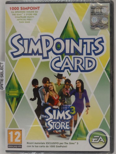1000 simpoints card the sims - sims, 3