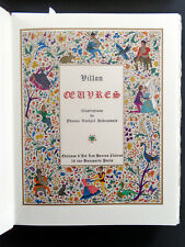 Œuvres François Villon par Vaulpré-Debeauvais - 1976 - 2 vol., 1/190 avec suites
