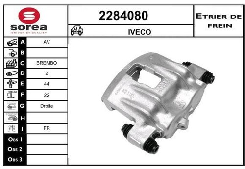 étrier frein iveco - frein, daily