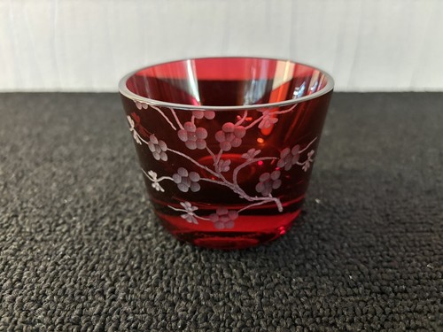 Photophore rouge cristal de - rouge, en