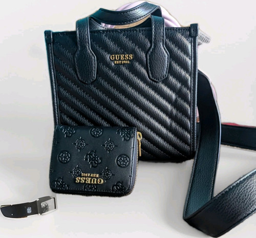 Guess black logo - guess, quilted