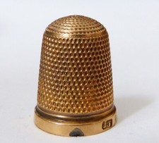 Dé à coudre OR massif 9K