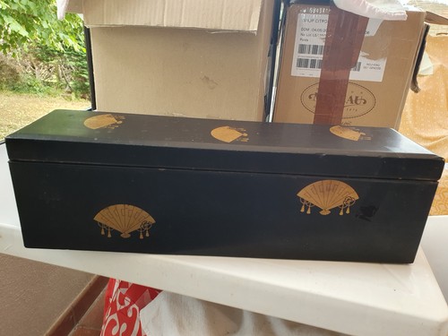 Ancien ecrin boîte eventail - ancien,