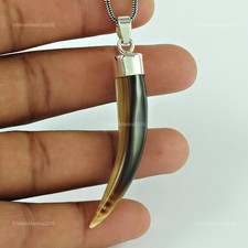 Naturel Coque Lunette en Argent Sterling Fille Fait Main Bobo Pendentif Bijoux