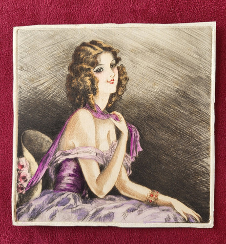 Gravure ancienne portrait - -, de