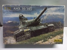 1/72 Heller Maquette Char AMX 30/105 Armée Française, A Monter, Neuf.