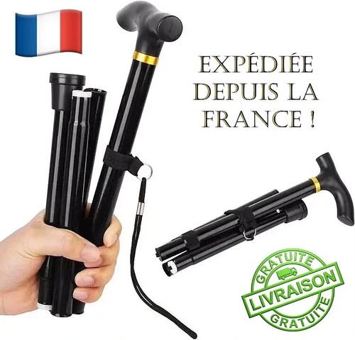 Canne bâton marche noir - de,