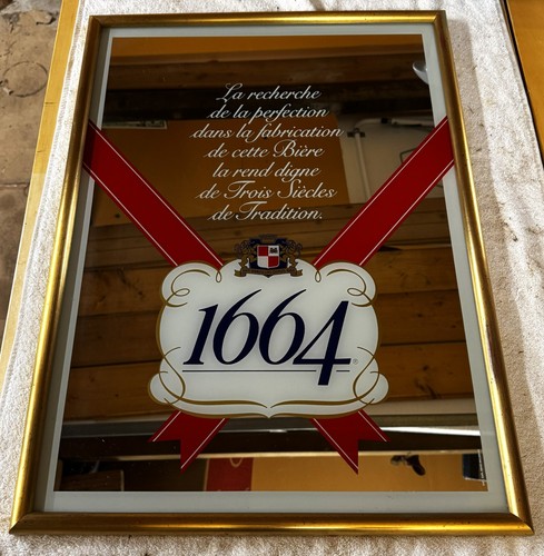 Miroir publicitaire bière - miroir,