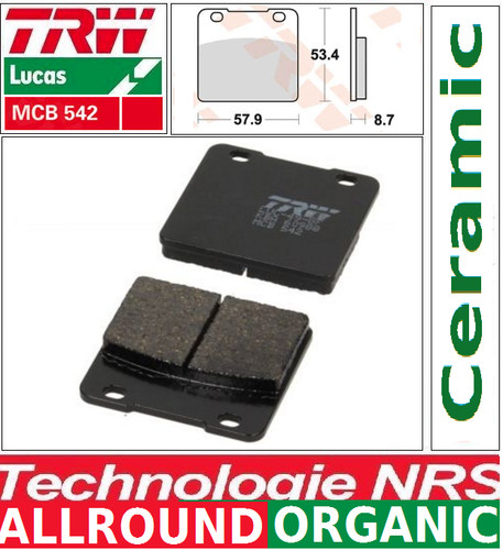 Plaquettes frein avant - plaquettes,