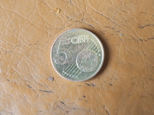 Pièce centimes euros - 5, d'
