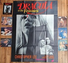 CHRISTOPHER LEE  DRACULA ET LES FEMMES AFFICHE CINÉMA 1968  ORIGINALE  157 X 115