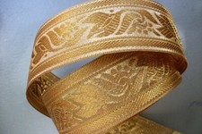 10 M galon doré or 4 cm passementerie ornement décor scrapbooking couture VEG.