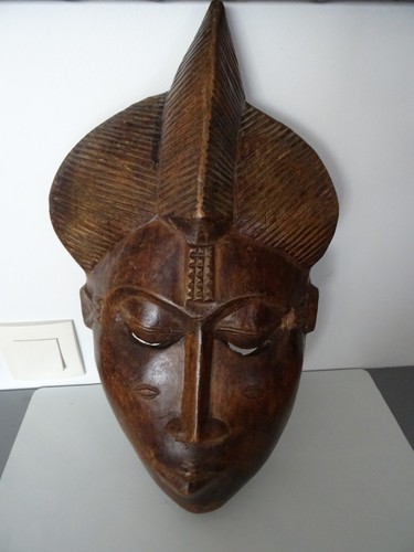 Masque africain bois sculpté - masque,