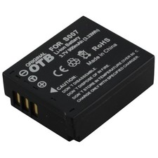 Batterie D'Appareil Photo pour Panasonic Lumix CGA-S007 DMC-TZ1 DMC-TZ2 DMC-TZ3